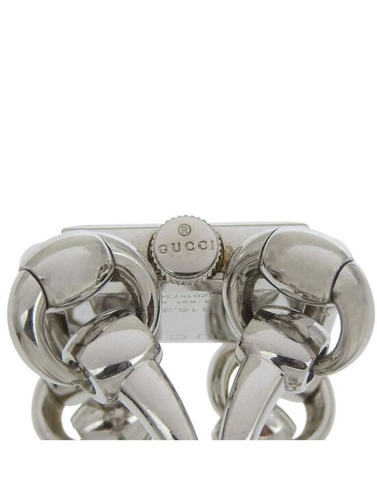 Gucci Signoria 116.3 Stainless Steel Quartz Analog Display White Shell main image 4